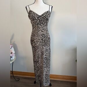 Urban Heritage Animal Print Midi Dress
